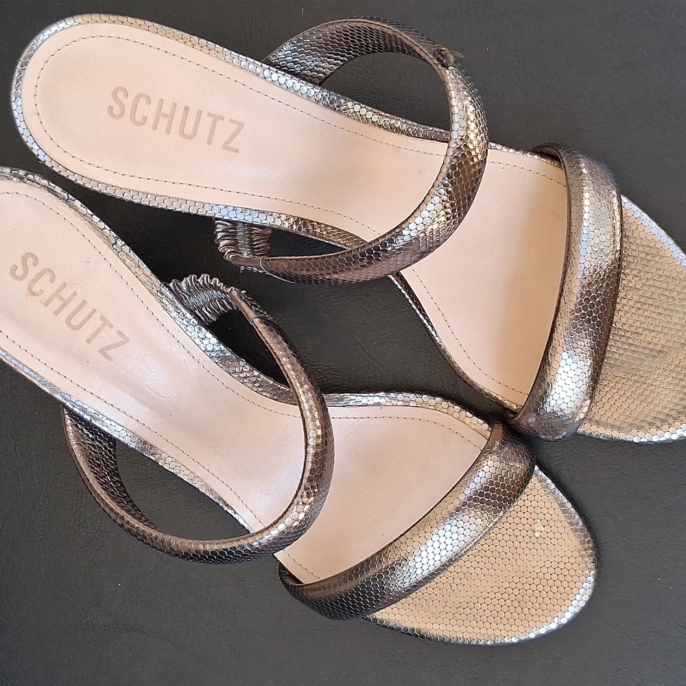 Gold Schutz Sandals Size 9